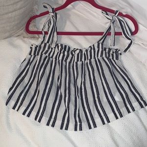 Striped crop top